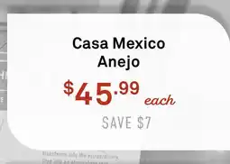 Standard Market Casa Mexico Anejo offer