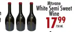 Garden Fresh Market Mtsvane White Semi Sweet Wine offer