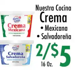 Garden Fresh Market Nuestra Cocina Crema offer