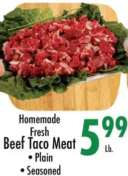 Garden Fresh Market Homemade Fresh Beef Taco Meat offer
