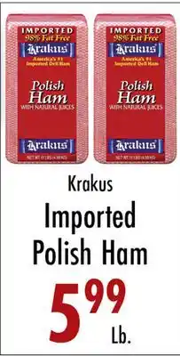 Garden Fresh Market Krakus Imported Polish Ham offer