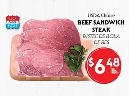 La Chiquita Food Market USDA Choice BEEF SANDWICH STEAK offer