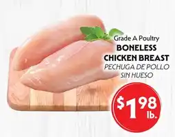 La Chiquita Food Market Grade A Poultry BONELESS CHICKEN BREAST offer