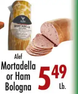 Garden Fresh Market Alef Mortadella or Ham Bologna offer
