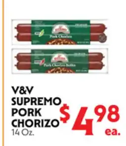 La Chiquita Food Market V&V SUPREMO PORK CHORIZO offer
