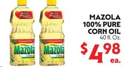 La Chiquita Food Market MAZOLA 100% PURE CORN OIL offer