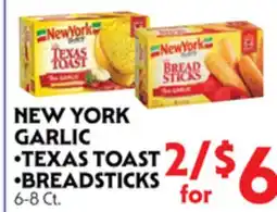 La Chiquita Food Market NEW YORK GARLIC • TEXAS TOAST • BREADSTICKS offer