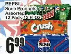 Food Universe Pepsi Soda Products Assorted offer