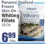 Food Universe Panamei seafood frozen skin-on whiting fillets offer