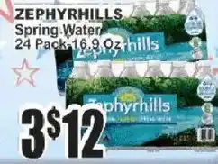 Food Universe Zephyrhills spring water offer