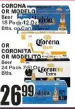 Food Universe Corona or Modelo Beer offer