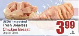 Food Universe Usda inspected fresh boneless chicken breast strips or cubes offer