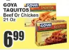 Food Universe Goya taquitos beef or chicken offer