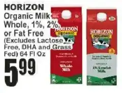 Food Universe Horizon Organic Milk offer