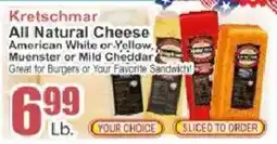 Food Universe Kretschmar all natural cheese offer