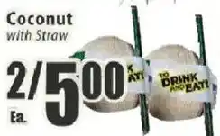 Food Universe Coconut with Straw offer