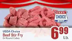 Food Universe Usda Choice Beef Stir Fry Or Round Cubes offer