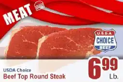 Food Universe Usda Choice Beef Top Round Steak offer