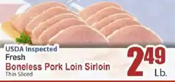 Food Universe Fresh Boneless Pork Loin Sirloin offer