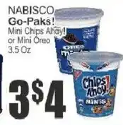 Food Universe Nabisco Go-Paks! Mini Chips Ahoy! or Mini Oreo offer