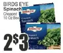Food Universe Birds Eye chopped spinach offer