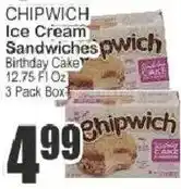 Food Universe Chipwich ice cream sandwiches offer