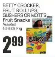Food Universe Betty Crocker fruit roll ups gushers or mott's fruit snacks offer