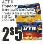 Food Universe Act II Popcorn offer