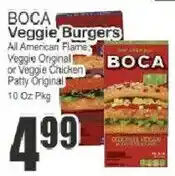 Food Universe Boca veggie burgers offer