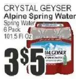 Food Universe Crystal Geyser Alpine Spring Water offer