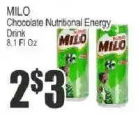 Food Universe Milo chocolate nutritional energy drink offer