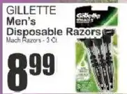 Food Universe Gillette men's disposable razors offer