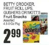 Food Universe Betty Crocker fruit roll ups gushers or mott's fruit snacks offer