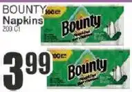 Food Universe Bounty napkins offer
