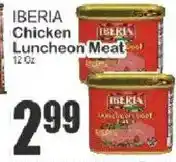 Food Universe Iberia chicken luncheon meat offer