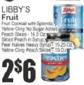 Food Universe Libby's fruit cocktail with splenda offer