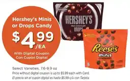 Ralphs Hershey's Minis or Drops Candy offer