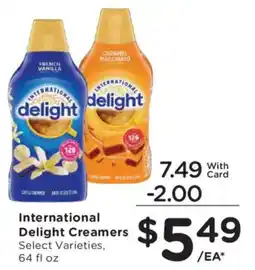 Ralphs International Delight Creamers offer