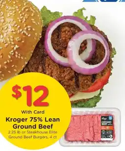 Ralphs Kroger 75% Lean Ground Beef offer
