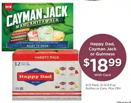 Ralphs Happy Dad, Cayman Jack or Guinness offer