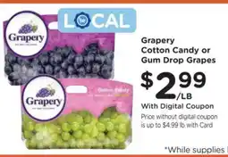 Ralphs Grapery Cotton Candy or Gum Drop Grapes offer