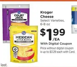 Ralphs Kroger cheese offer
