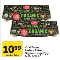Albertsons Vital Farms Pasture Raised Organic Large Eggs offer