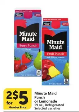 Albertsons Minute Maid Punch or Lemonade offer