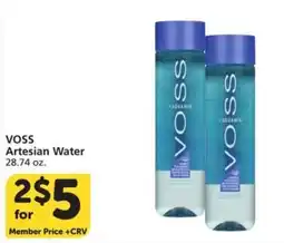 Albertsons Voss Artesian Water offer