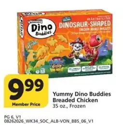 Albertsons Yummy Dino Buddies Breaded Chicken offer