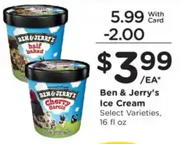Ralphs Ben & Jerry's Ice Cream offer