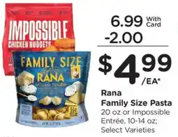Ralphs Rana Family Size Pasta offer