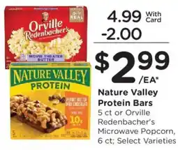 Ralphs Nature Valley Protein Bars or Orville Redenbacher's Microwave Popcorn offer