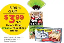 Ralphs Dave's Killer Organic Thin Sliced Bread offer
